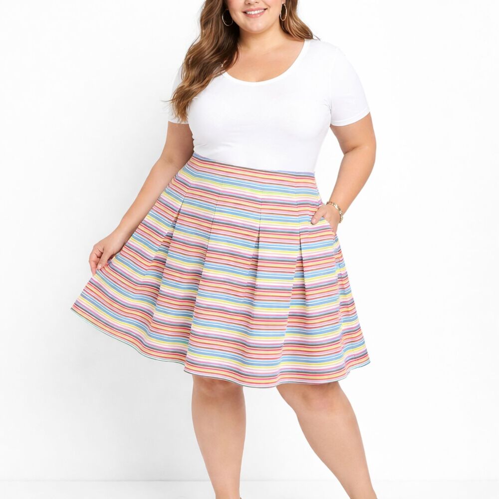 Talbots Plus Pleated Skirt Size 22WPInspection Stickers Intact NWOT